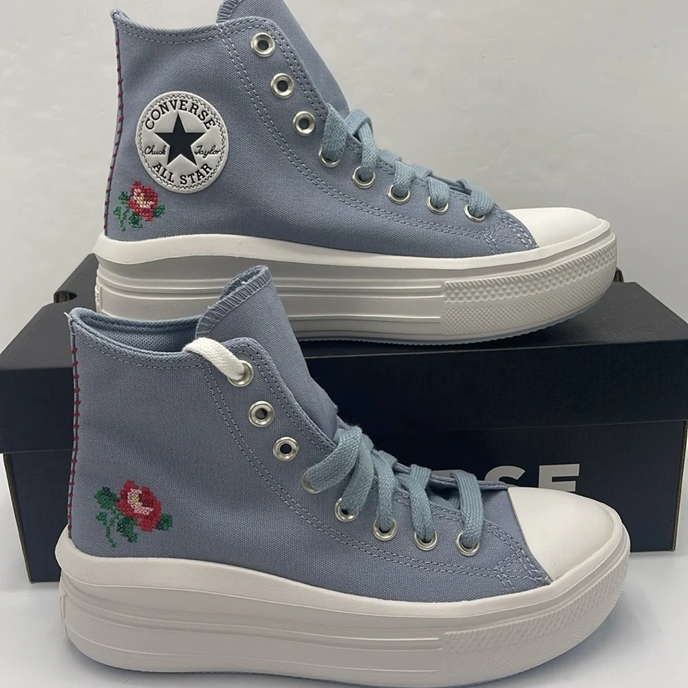 Converse WMNS High-Top Platform Sneakers A12571C CTAS MOVE HI WET STONE/WET STON